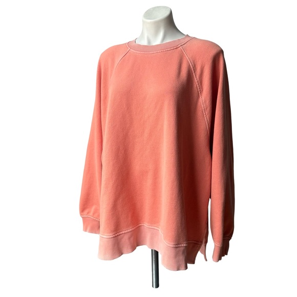 Aerie Beach Party Crew Sweatshirt, Orange Sz XL - Picture 5 of 15